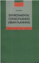 Cover of: Environmental consciousness and urban planning