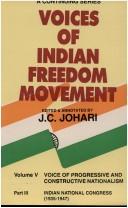 Cover of: Voices of Indian freedom movement by J. C. Johari