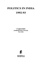 Cover of: Politics in India, 1992-93