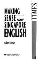 Cover of: Making sense of Singapore English