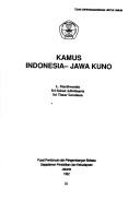 Cover of: Kamus Indonesia-Jawa Kuno