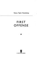 Cover of: First offense