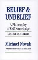 Cover of: Belief and Unbelief by Novak, Michael.