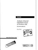 Cover of: Analysis of special operations forces in decision aids: recommendations