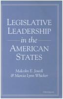 Cover of: Legislative leadership in the American states
