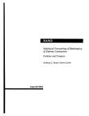 Cover of: Statistical forecasting of bankruptcy of defense contractors by Anthony G. Bower