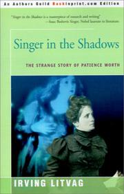 Cover of: Singer in the Shadows by Irving Litvag, Irving Litvag