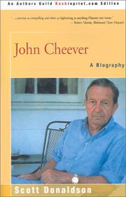 Cover of: John Cheever by Scott Donaldson