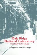 Cover of: Oak Ridge National Laboratory