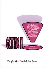 Cover of: Getting It: Persuading Organizations and Individuals to Be More Comfortable With People With Disabilities