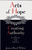 Cover of: Acts of hope by James Boyd White