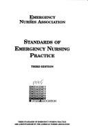 Cover of: Standards of emergency nursing practice