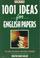Cover of: 1001 ideas for English papers