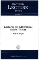 Cover of: Lectures on differential Galois theory