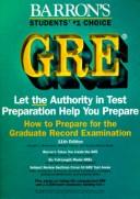 Cover of: How to prepare for the GRE, graduate record examination by Brownstein, Samuel C.