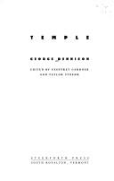 Cover of: Temple by George Dennison