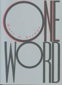 Cover of: One word