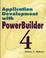 Cover of: Application development with PowerBuilder