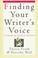 Cover of: Finding your writer's voice