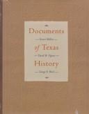 Cover of: Documents of Texas history