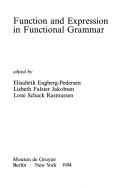 Cover of: Function and expression in functional grammar