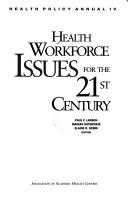 Cover of: Health workforce issues for the 21st century