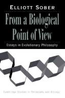 Cover of: From a biological point of view | Elliott Sober