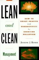 Lean and clean management by Joseph J. Romm