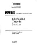 Cover of: Liberalizing trade in services