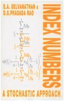 Cover of: Index numbers | E. Antony Selvanathan