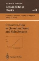 Cover of: Crossover-time in quantum boson and spin systems