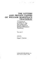 Cover of: The letters and private papers of William Makepeace Thackeray by William Makepeace Thackeray