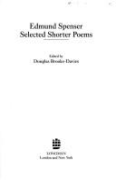 Cover of: Selected shorter poems
