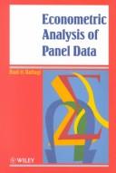 Cover of: Econometric analysis of panel data by Badi H. Baltagi