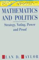 Mathematics and politics by Alan D. Taylor