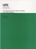 Cover of: The tradeoff between number of children and child schooling | Mark Montgomery