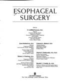 Cover of: Esophageal surgery