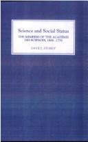 Cover of: Science and social status by D. J. Sturdy