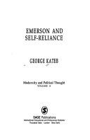 Cover of: Emerson and self-reliance
