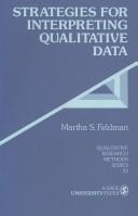 Cover of: Strategies for interpreting qualitative data by Martha S. Feldman