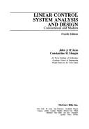 Cover of: Linear control systemanalysis and design: conventional and modern