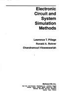 Cover of: Electronic circuit and system simulation methods