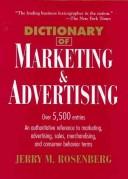 Dictionary of marketing and advertising by Jerry Martin Rosenberg