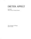 Cover of: Dieter Appelt by Sylvia Wolf