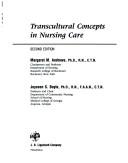 Cover of: Transcultural concepts in nursing care
