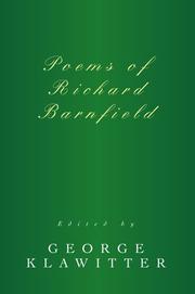 Cover of: Poems of Richard Barnfield by George Klawitter, George Klawitter