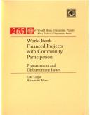 Cover of: World Bank-financed projects with community participation by Gita Gopal