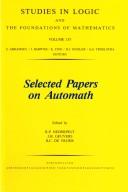 Cover of: Selected papers on Automath by edited by R.P. Nederpelt ... [et al.].