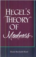 Cover of: Hegel's theory of madness