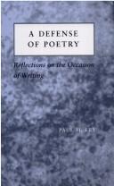 Cover of: defense of poetry | Paul H. Fry